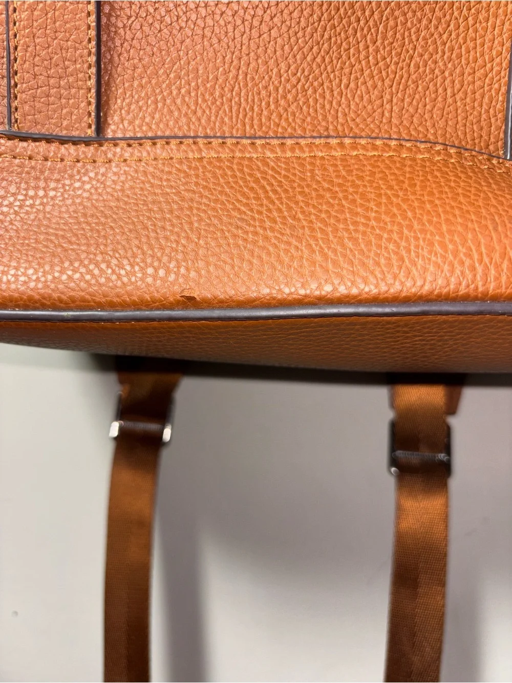 Joan & David Cognac Brown Men's Leather Backpack
